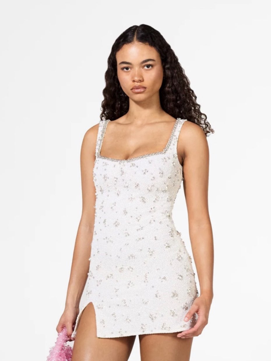 Beaded Mini Dress