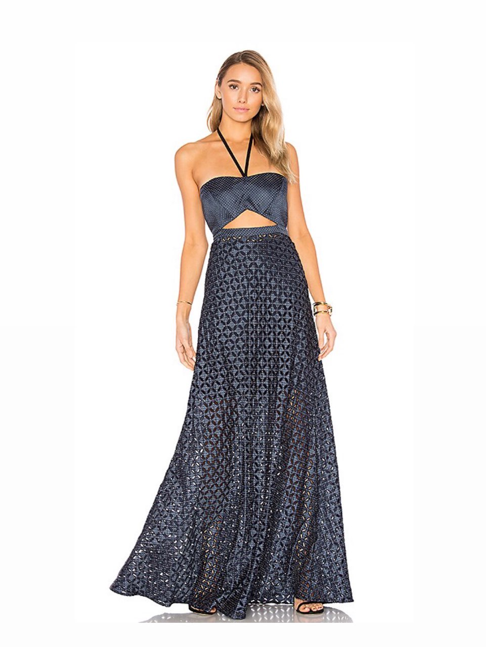 Alexis Navy Dot Dress