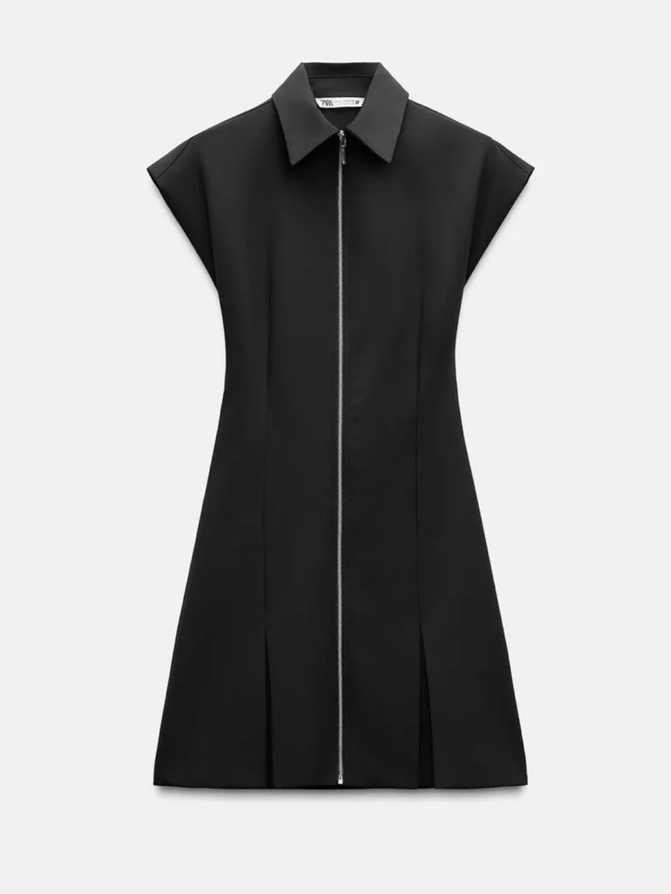 Black Zippered Mini Dress