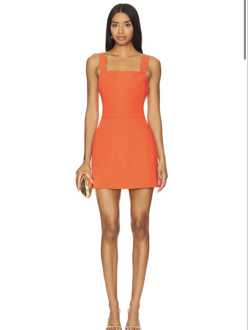 Amanda Uprichard ace dress in tangerine