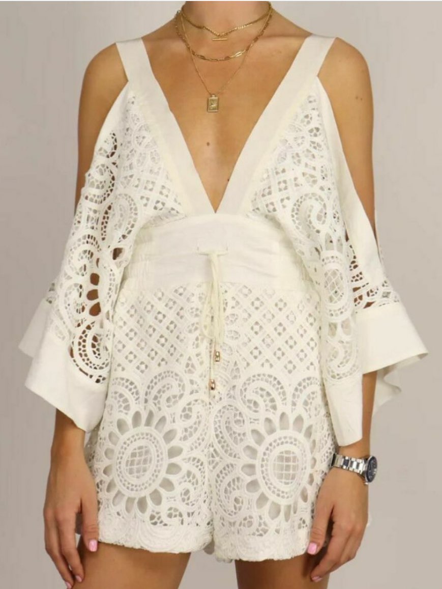 Alice McCall Keep Me There Lace Romper
