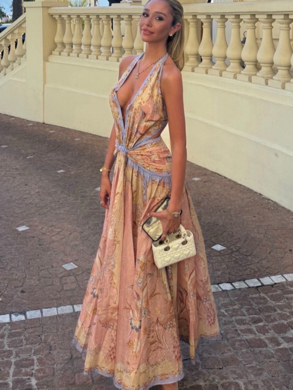 Floral Halter Maxi Dress