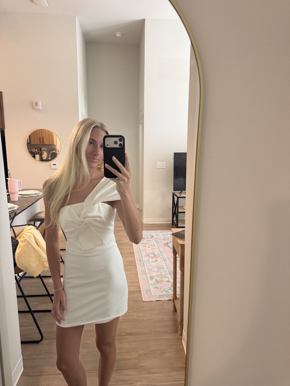 American Threads White Mini dress