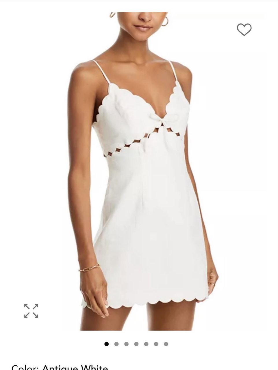 Love shack fancy scallop dress