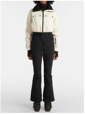 Fusalp Cream and Black Ski Jumpsuit