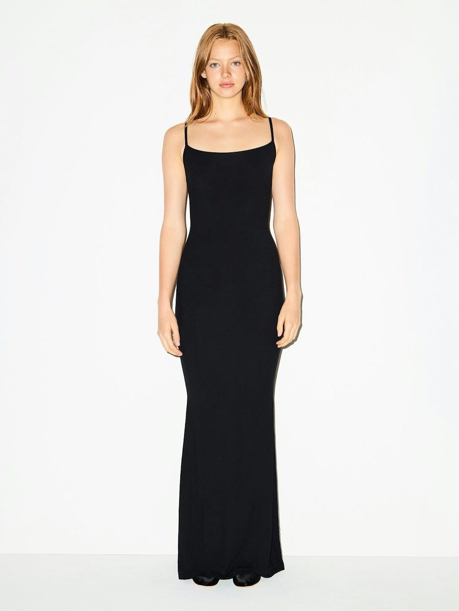 Skims Black Maxi Dress