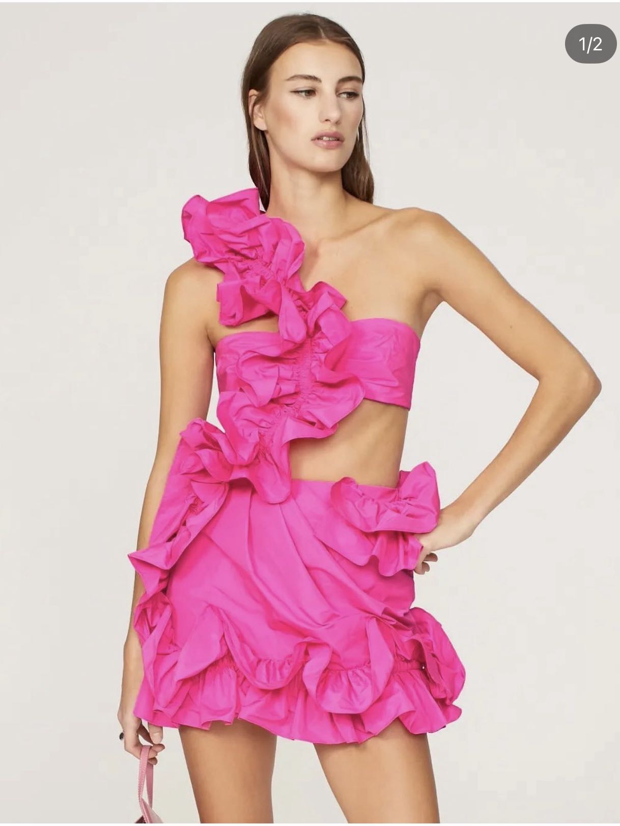Ruffle mini dress