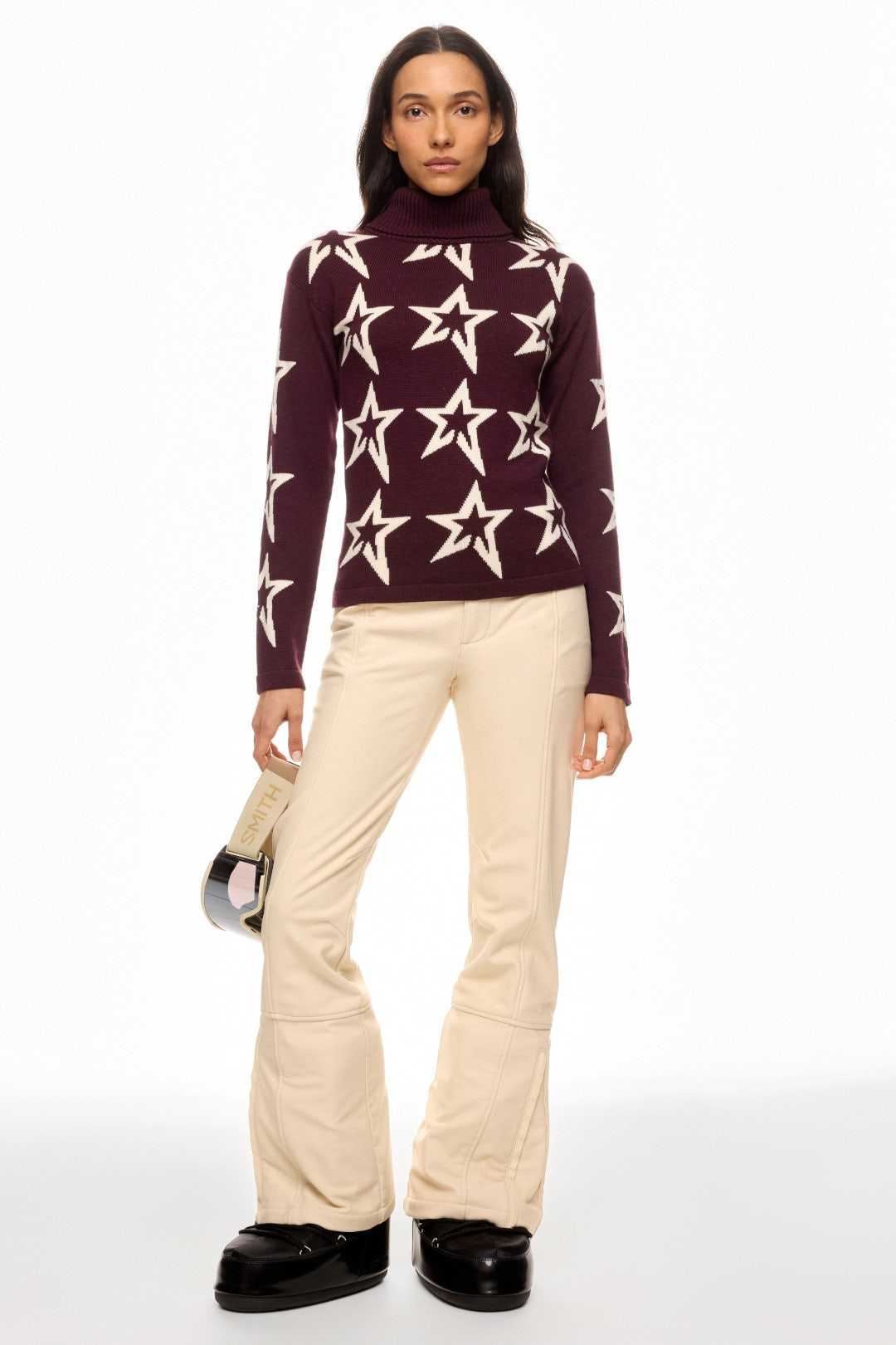 Perfect moment Burgundy Star Sweater