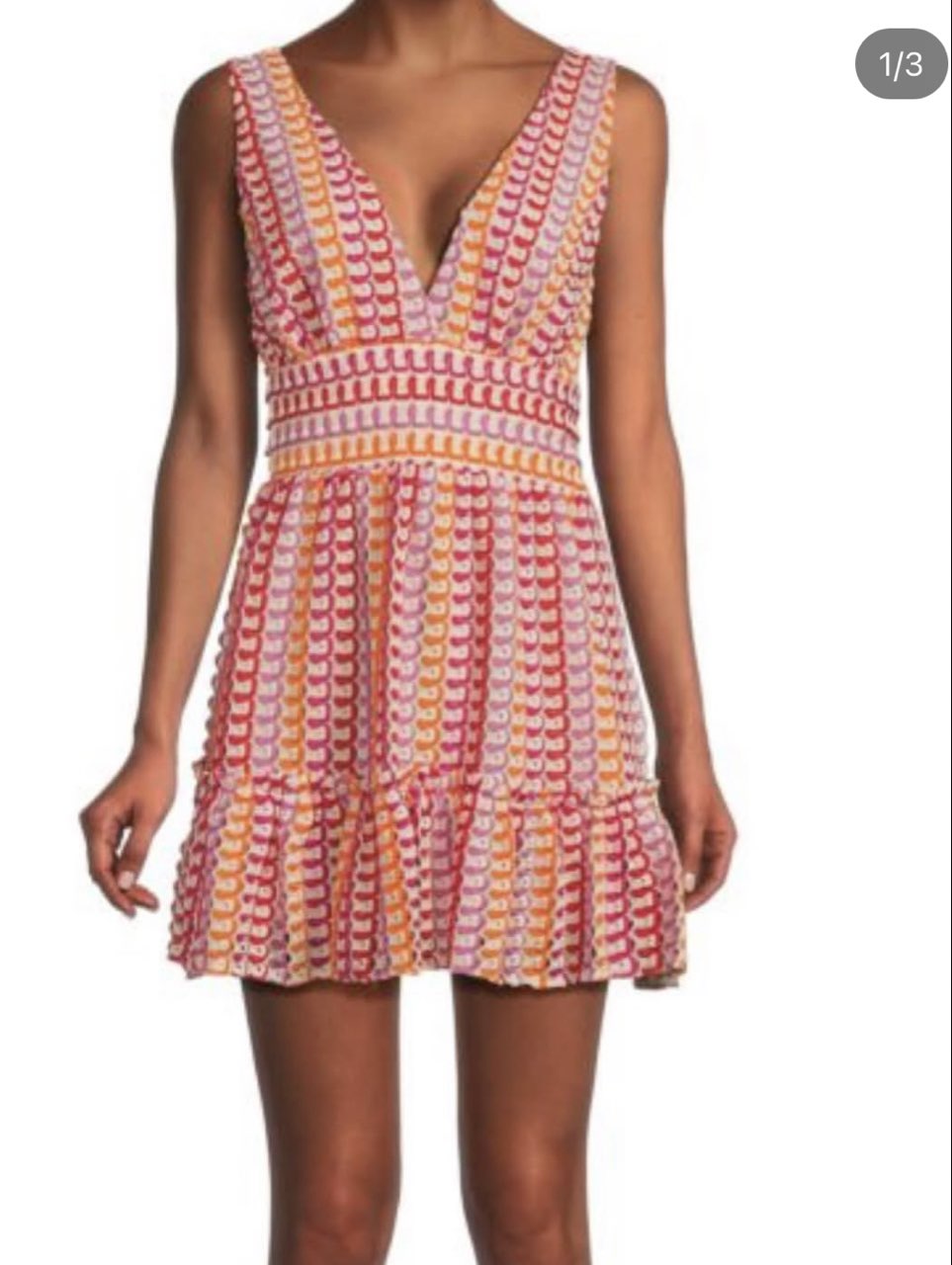 Patterned Mini Dress