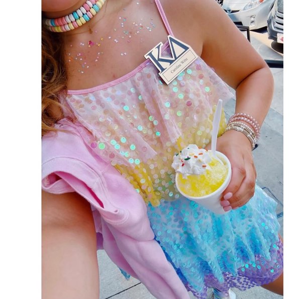 Pastel Tiered Sequin Mini Dress