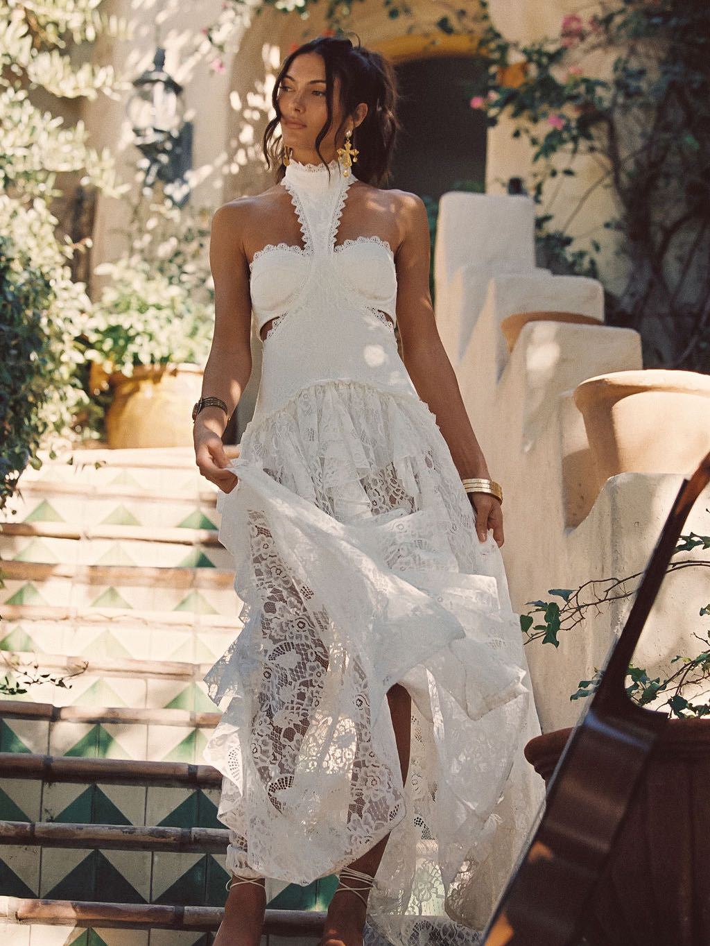 12th tribe white boho dress