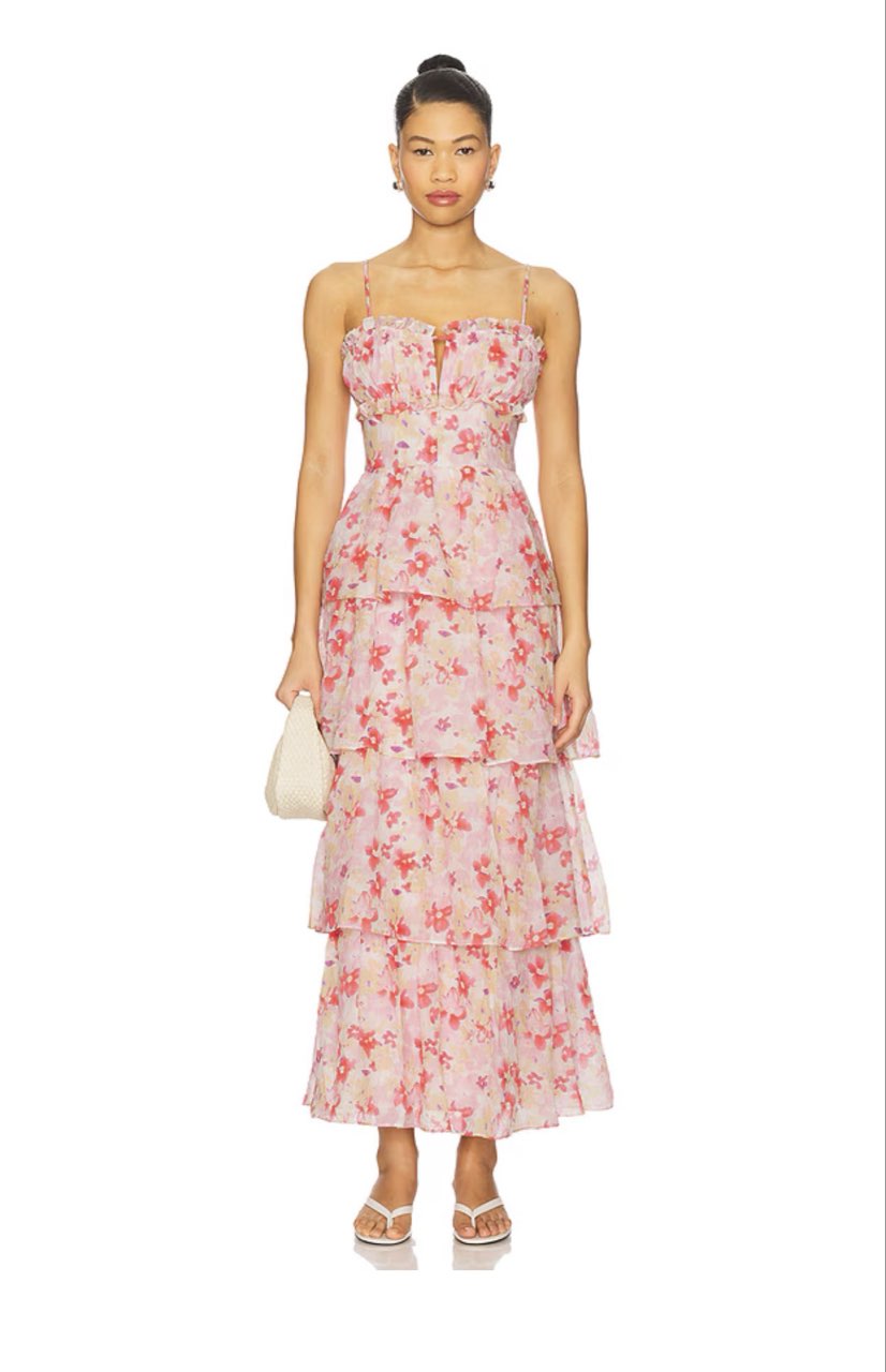Floral Tiered Maxi Dress