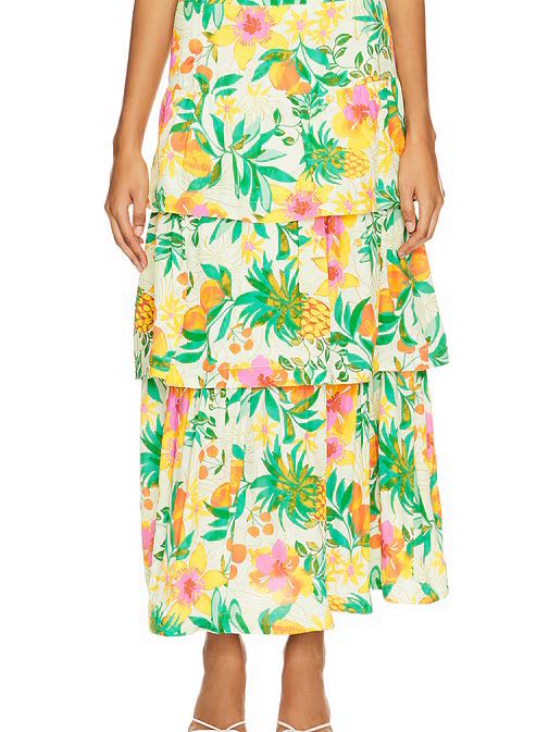 Floral Print Maxi Skirt
