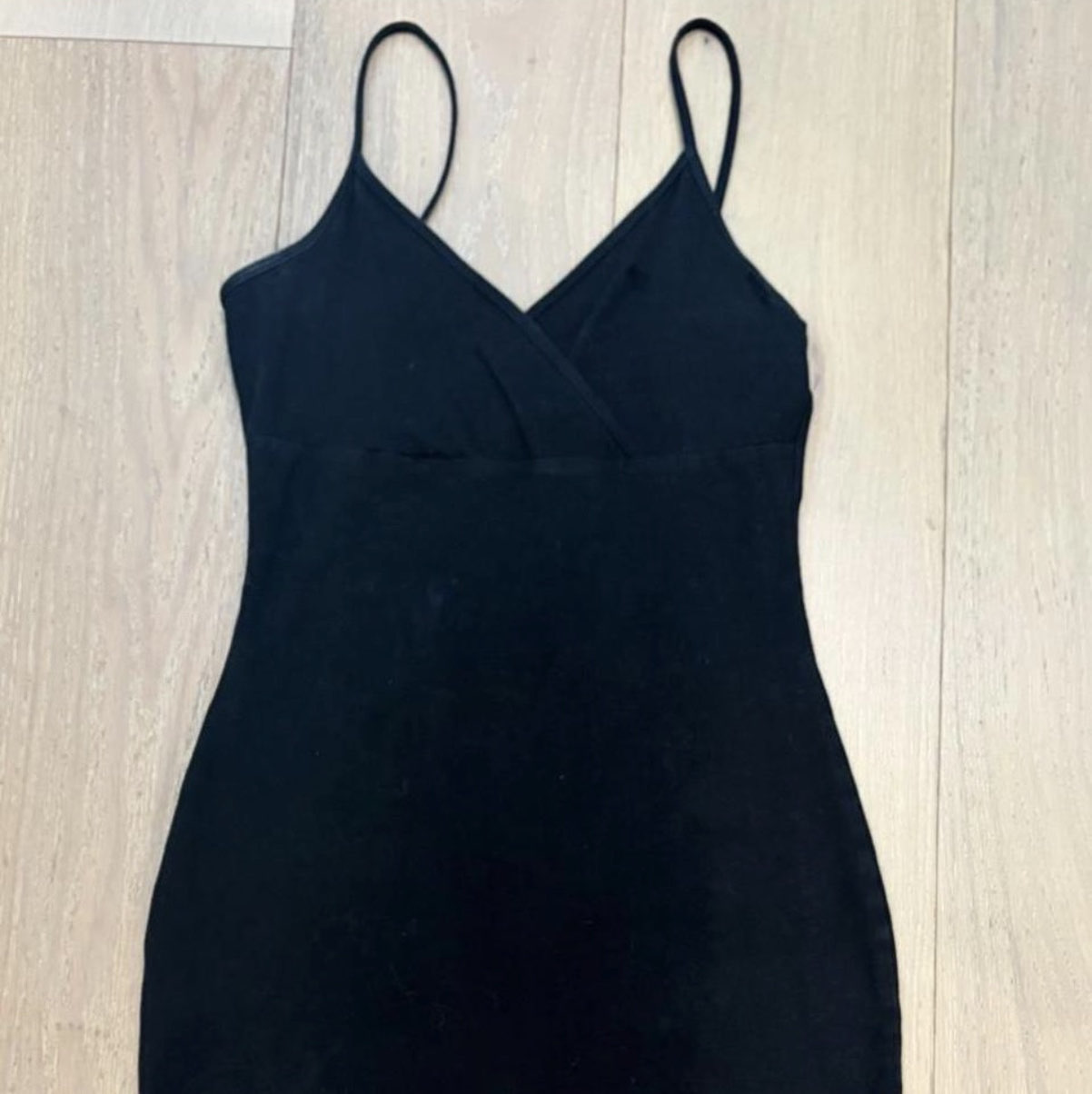 wild fable Black V-Neck Cami Mini Dress