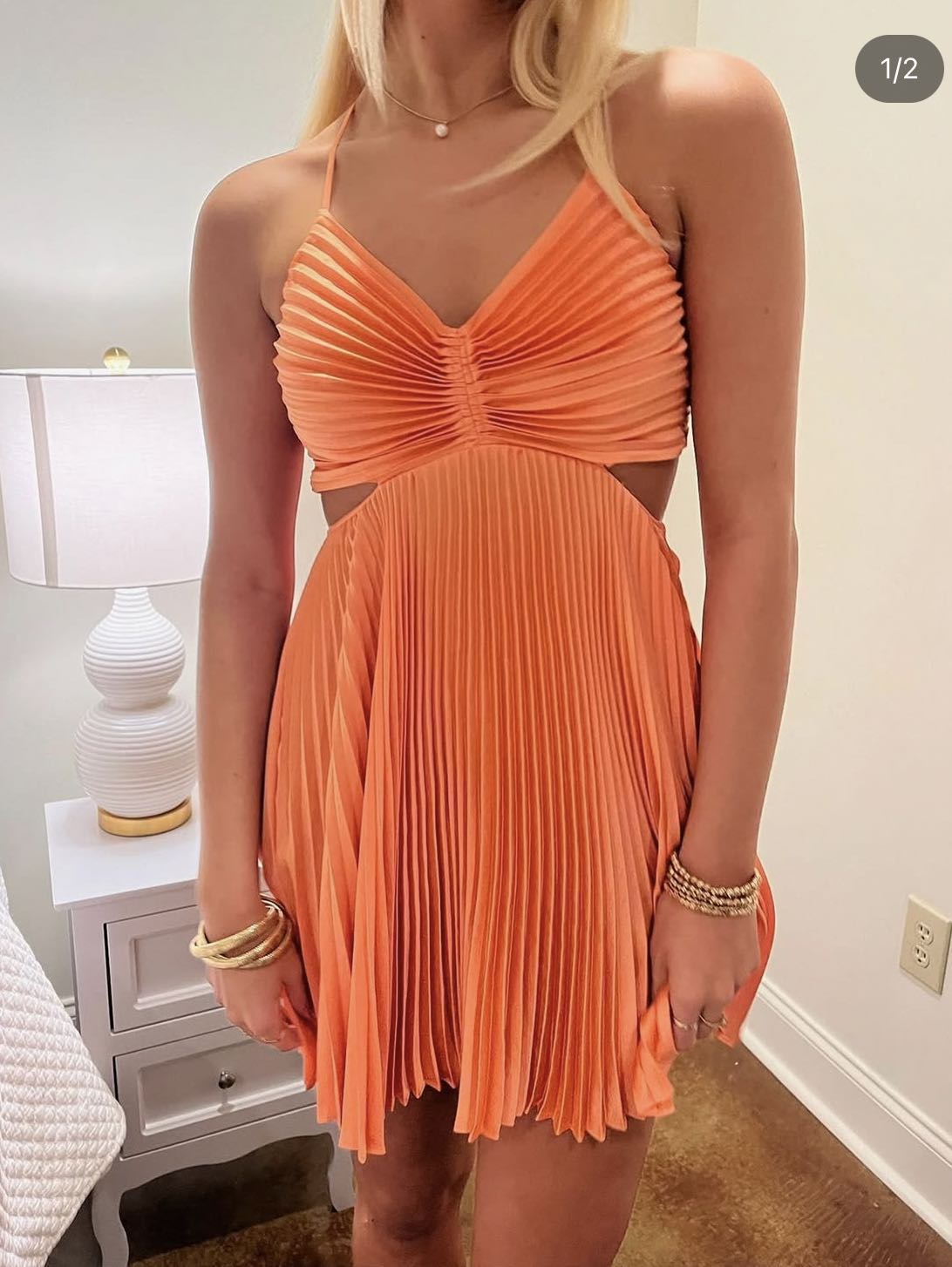 Ari Pleated Mini Dress