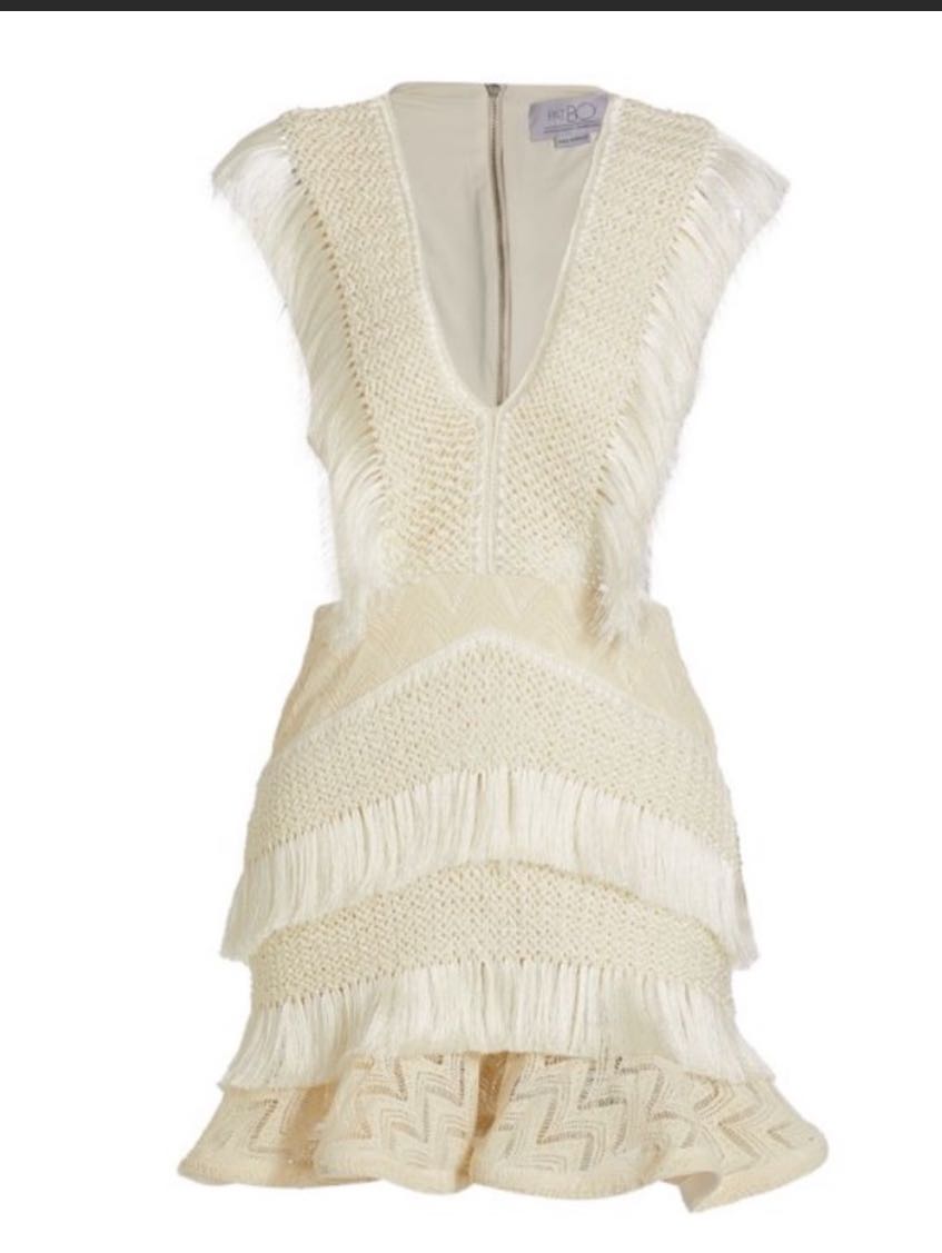 PatBo x Alessandra Ambrosio Fringe Dress