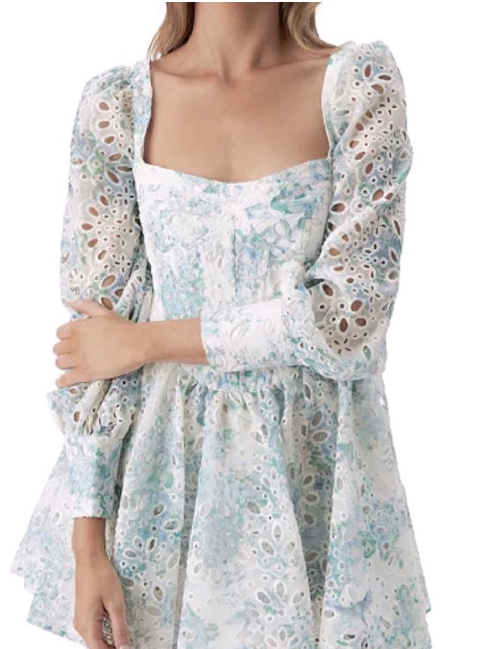 Bardot Lila Eyelet Corset Dress