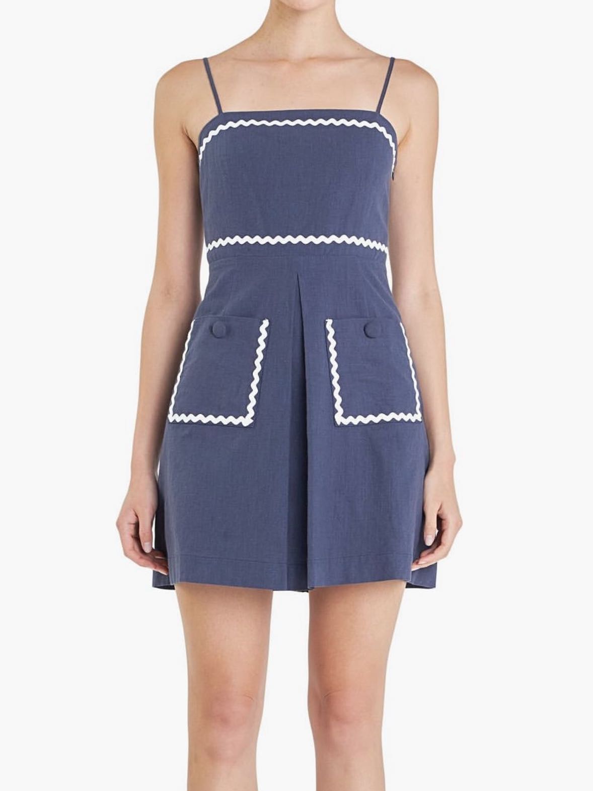 English Factory Linen Mini with RicRac