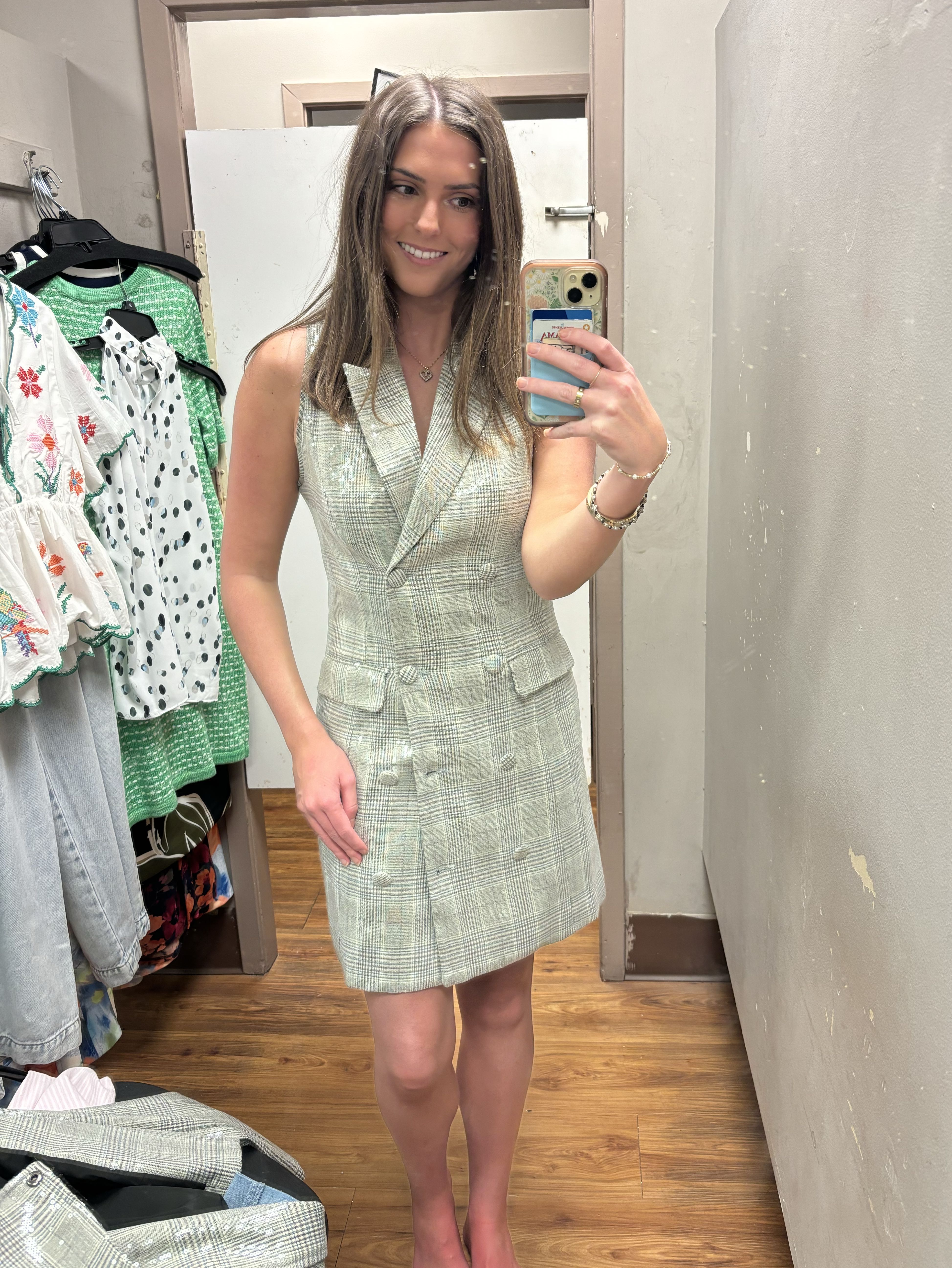Sleeveless Sequin Blazer Dress