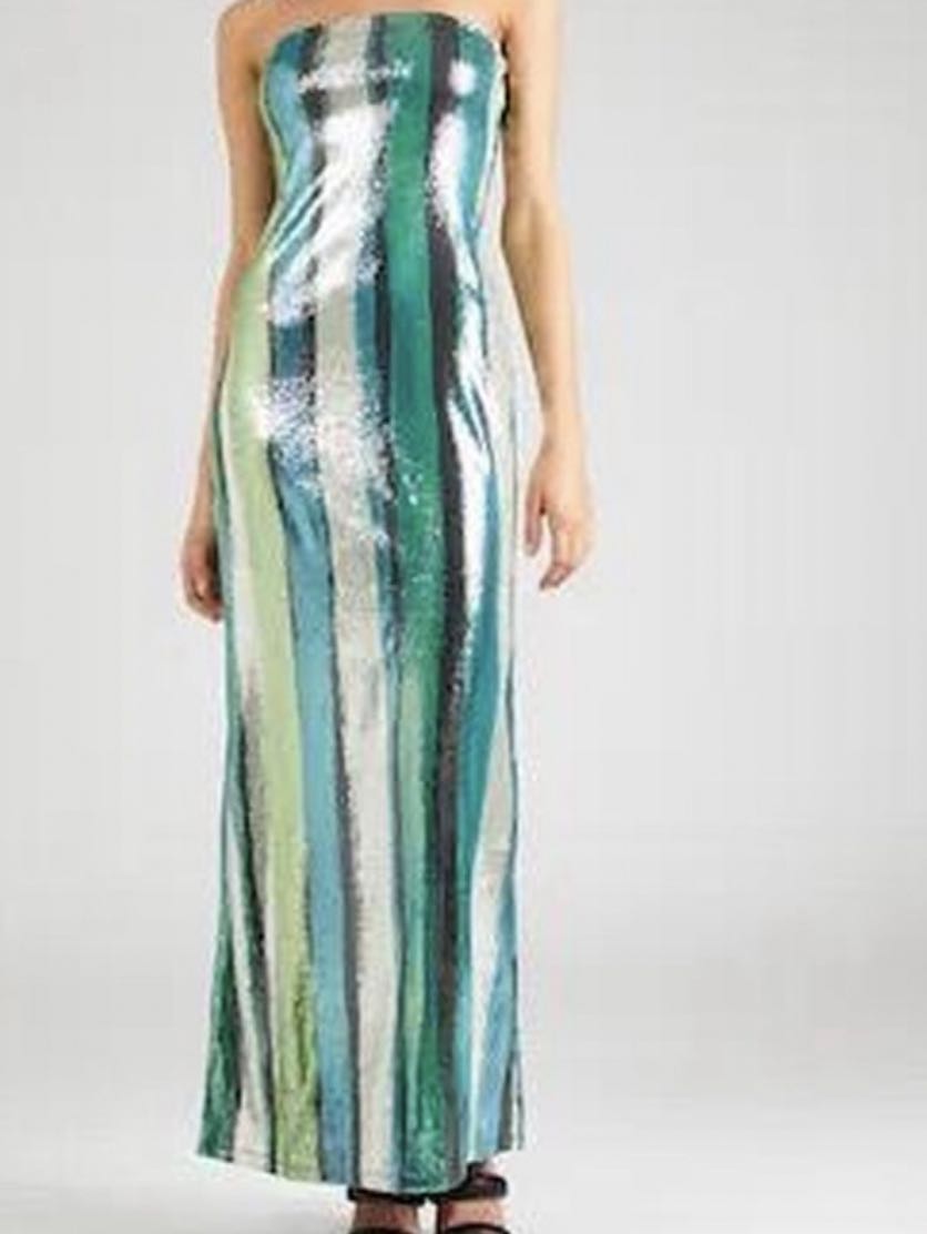 Sequin Strapless Maxi Dress