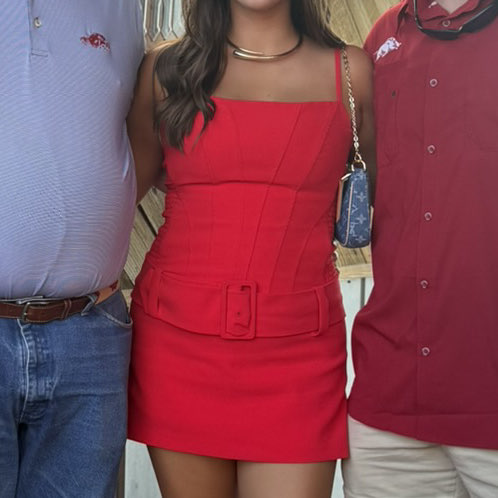 Amanda Uprichard Red Romper