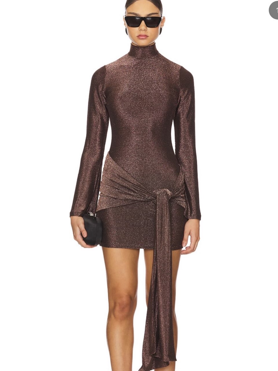 Bardot brown dress