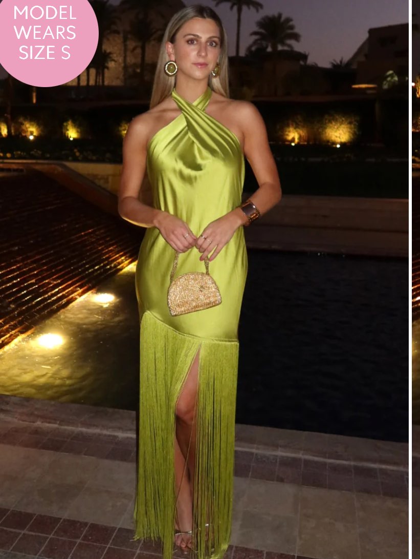 Jasmine Fringe Maxi Dress