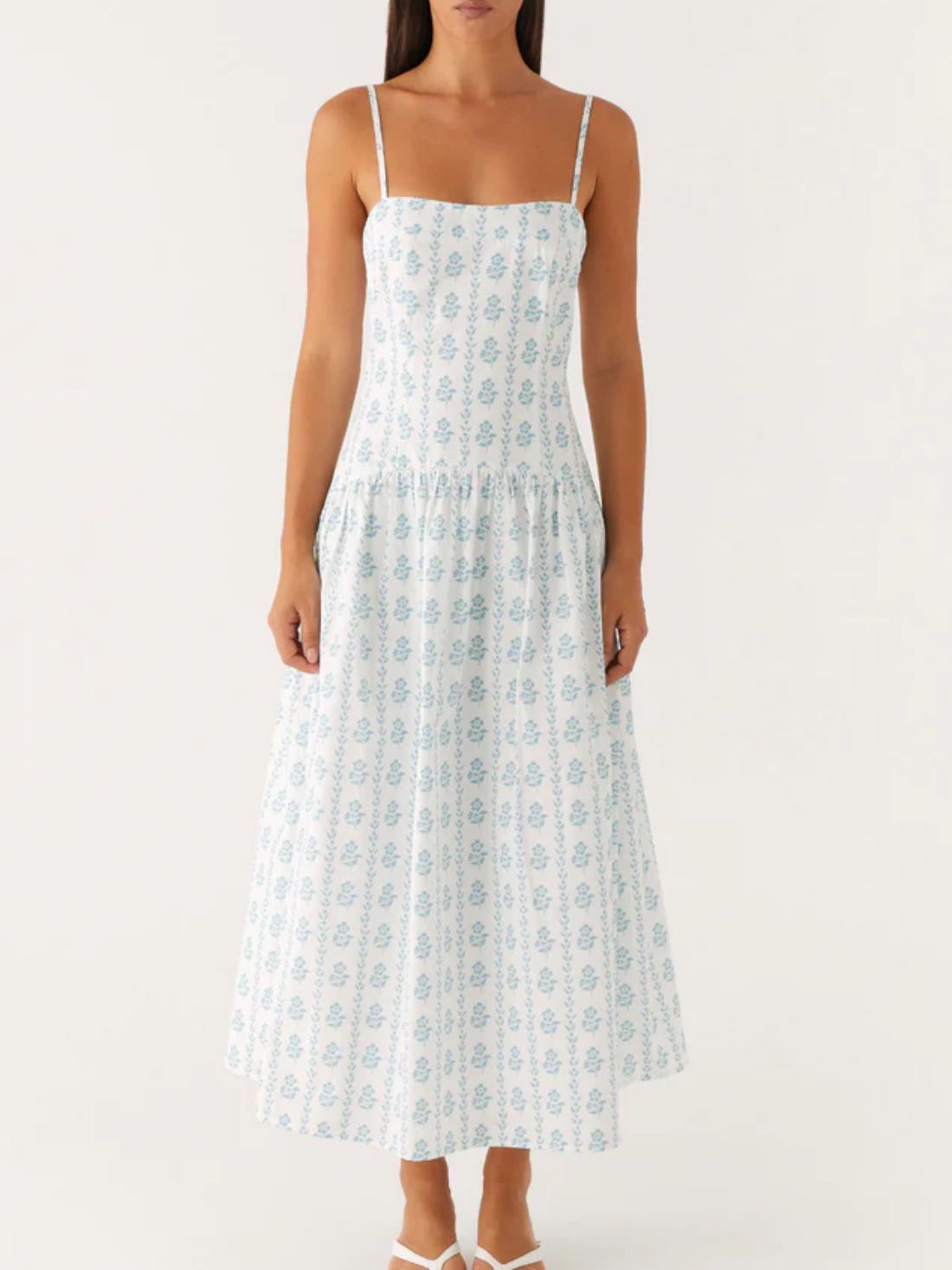 Blue and White floral dress