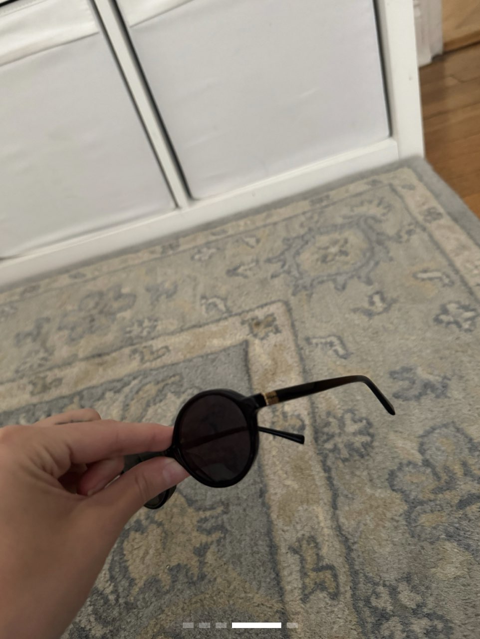 Black Oval Sunglasses
