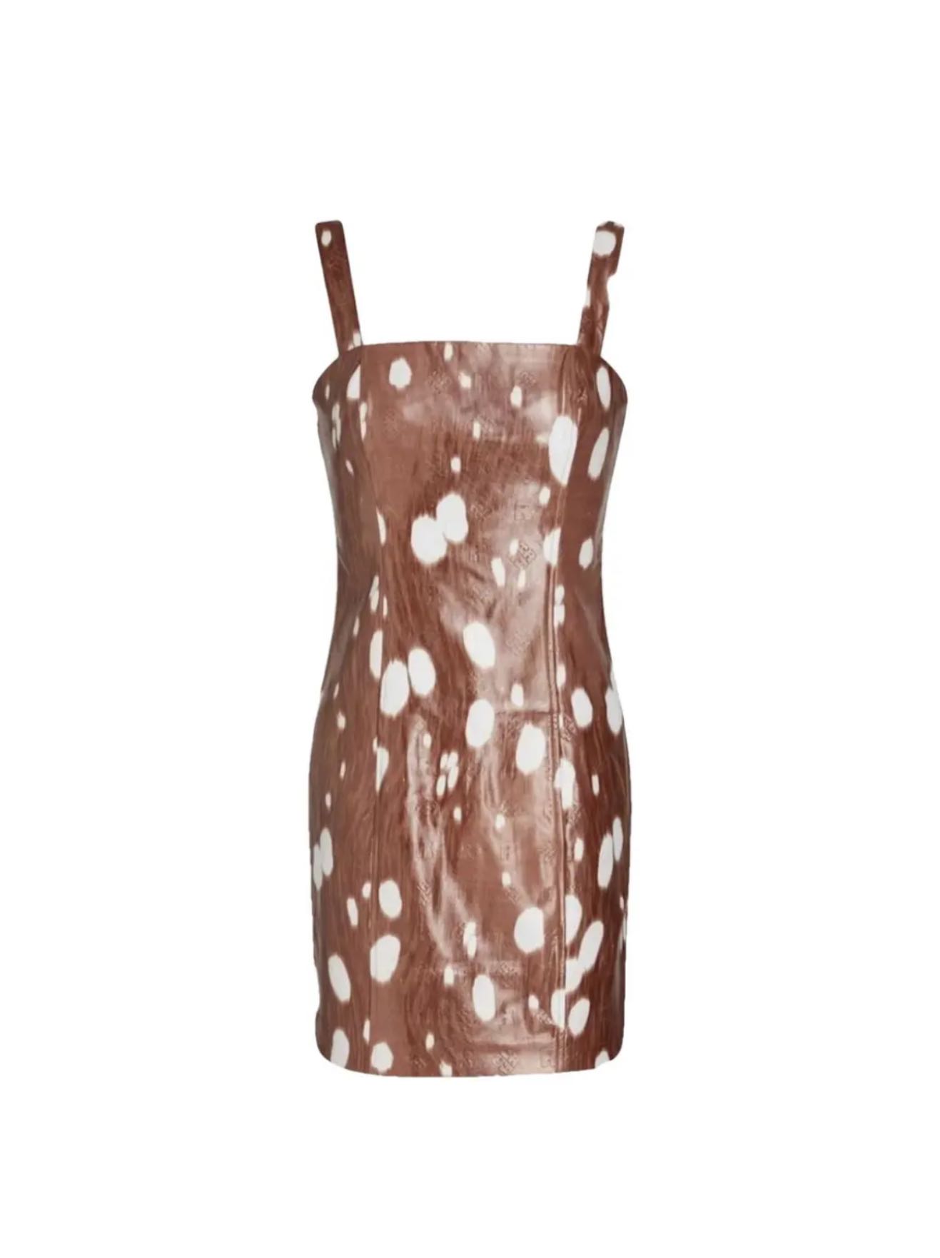 deer print dress