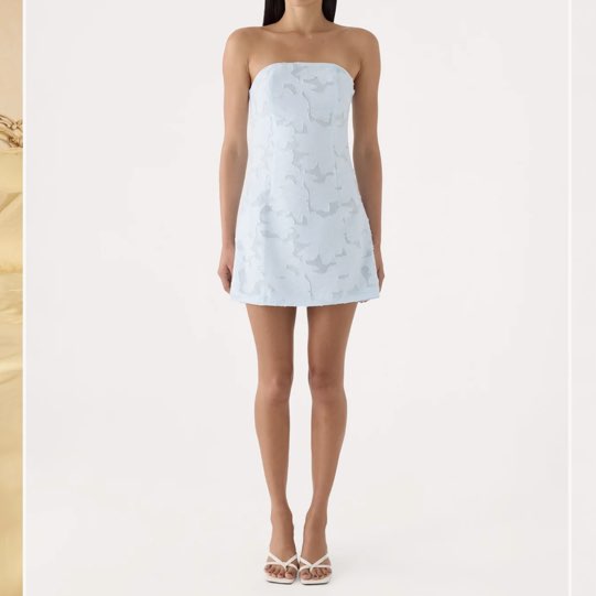 Peppermayo light blue lace mini