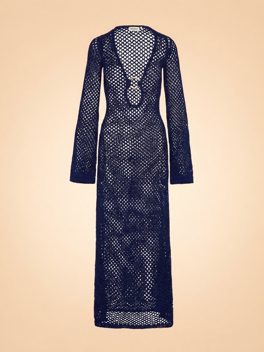 Montego Crochet Midi Dress