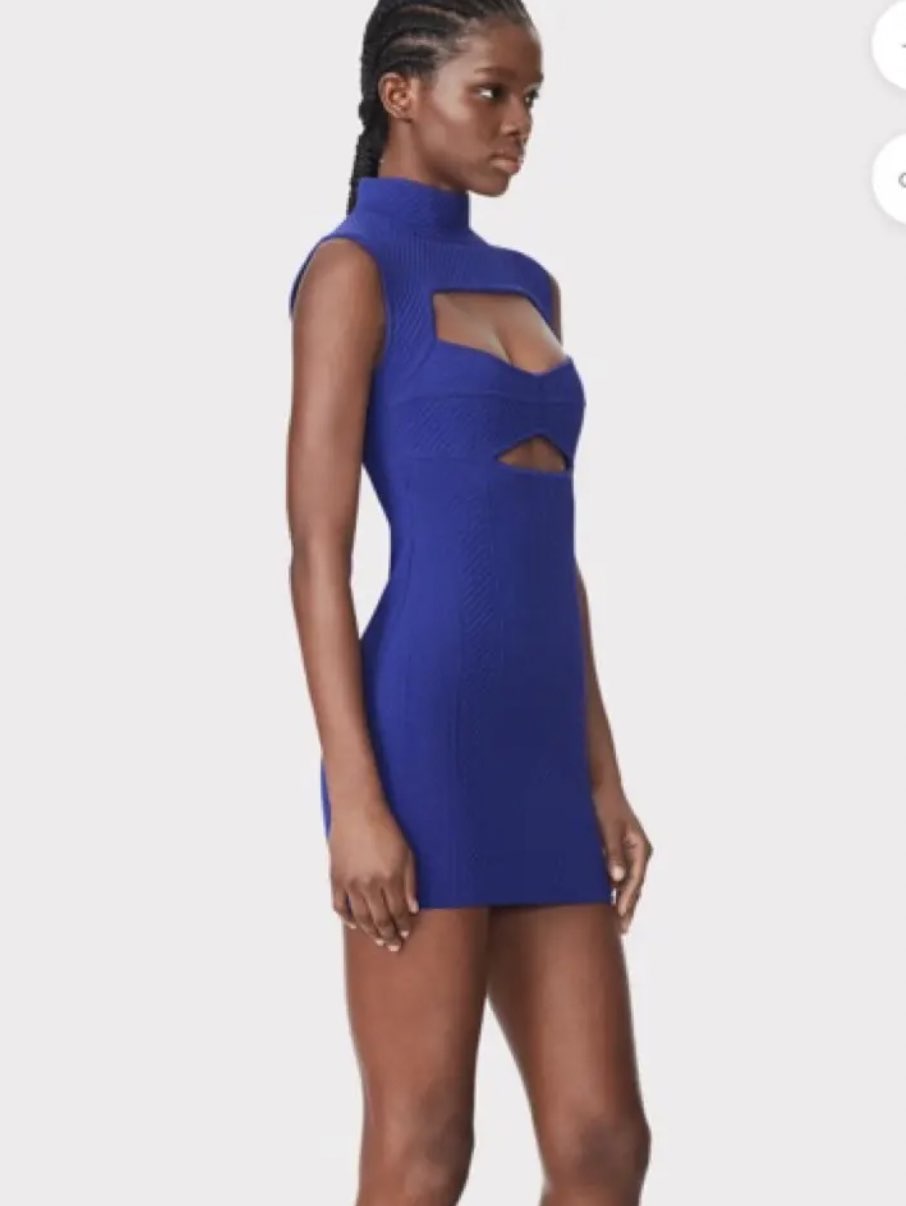Royal Blue Cutout Bodycon Dress