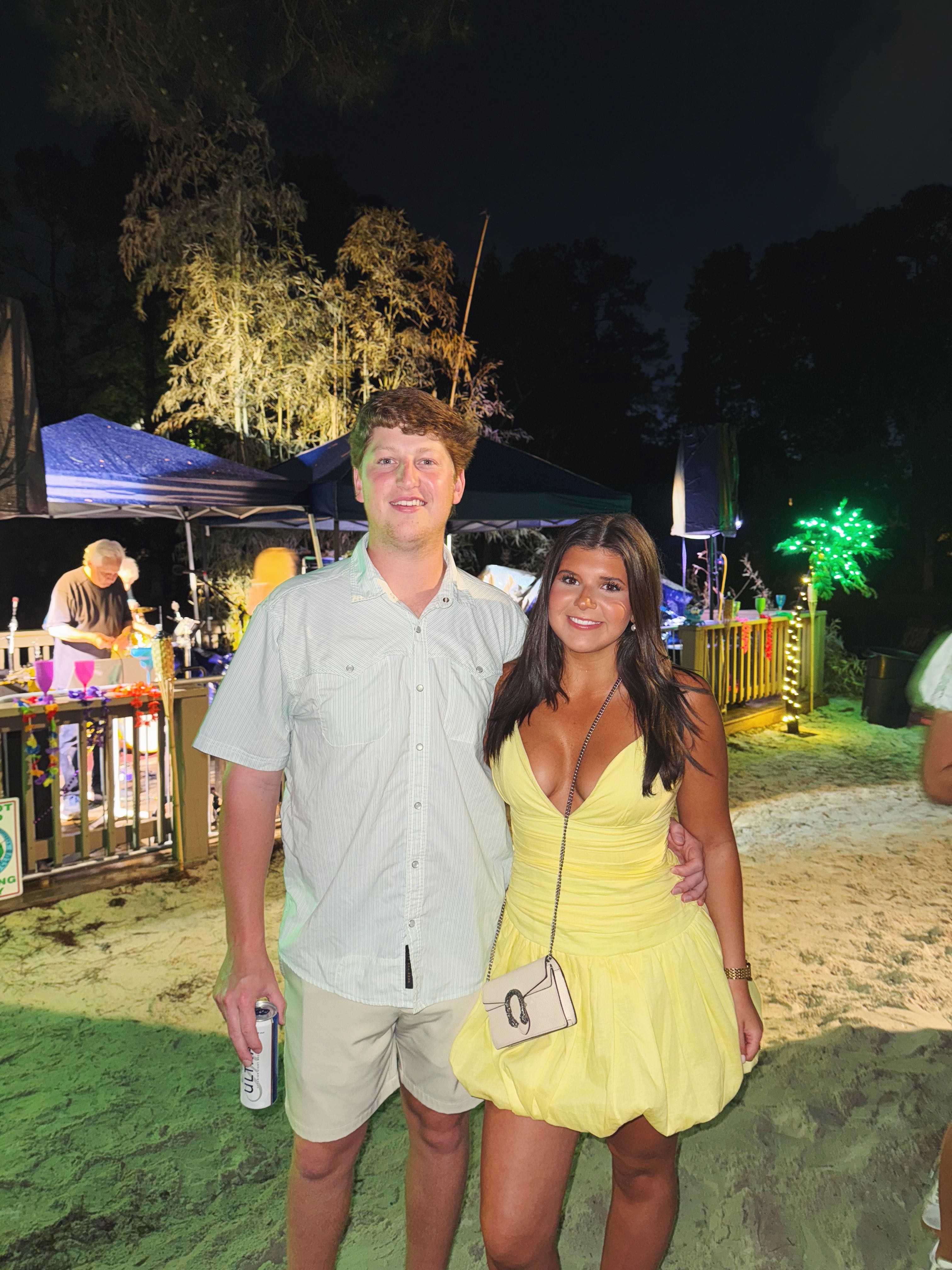Yellow Bubble Mini Dress