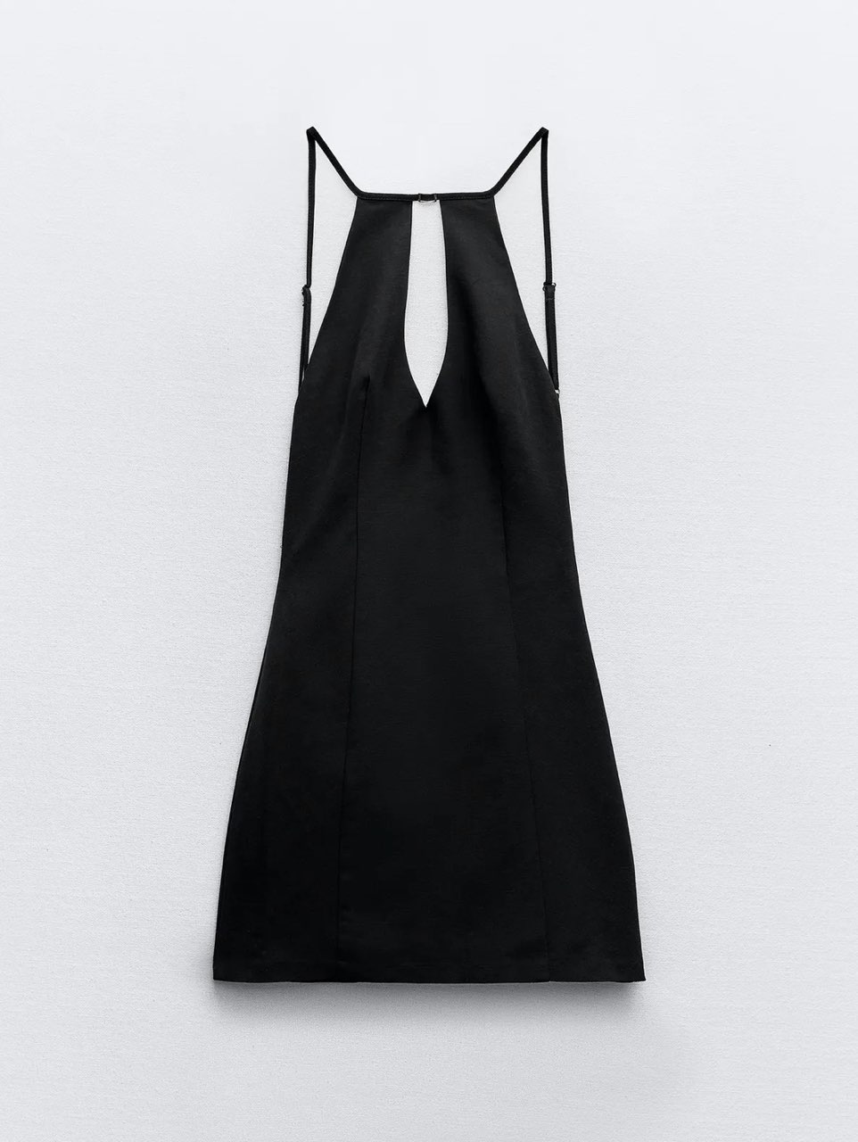 ZARA Buckled Mini Halter Dress