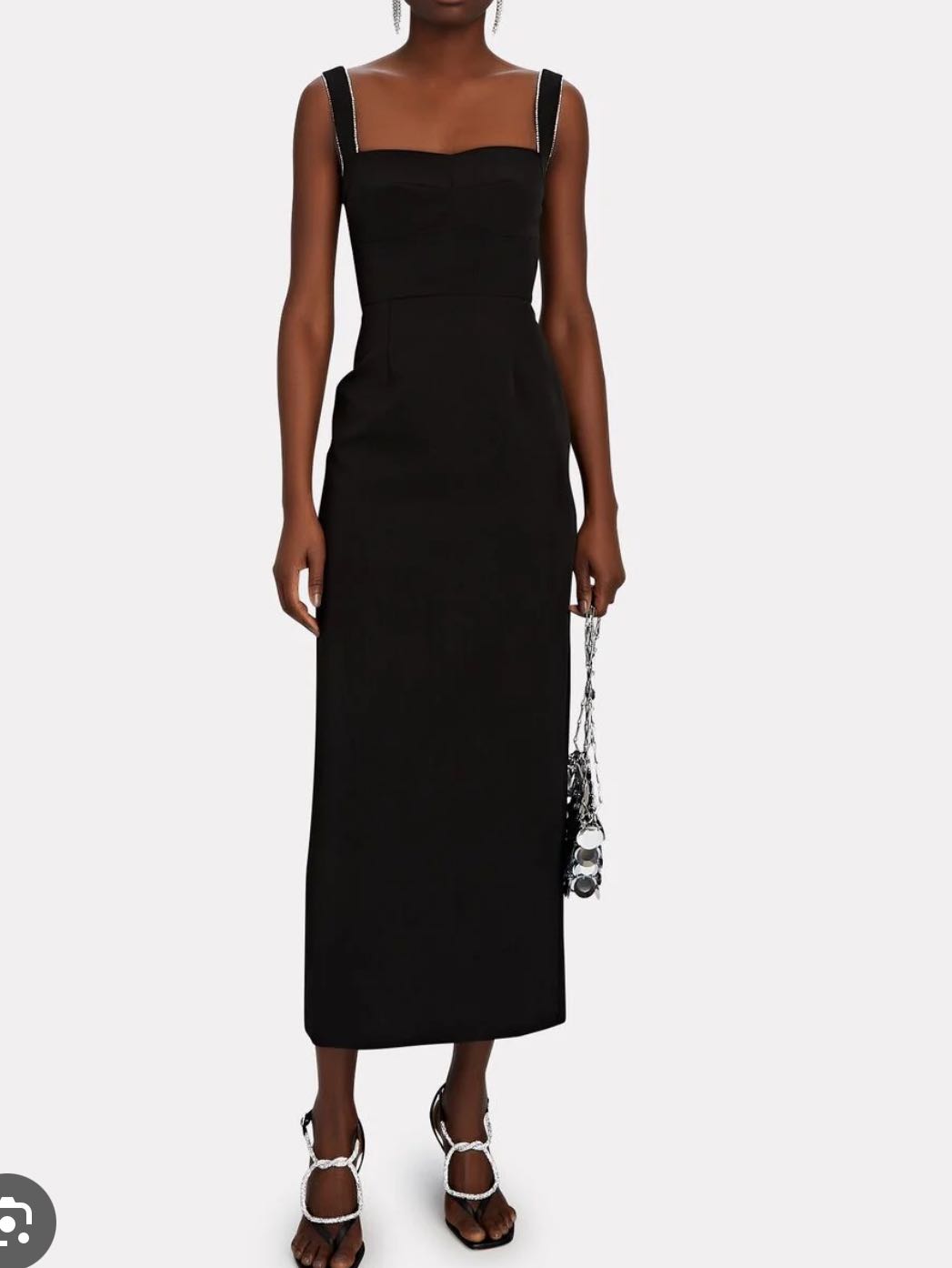Saloni square neck dress
