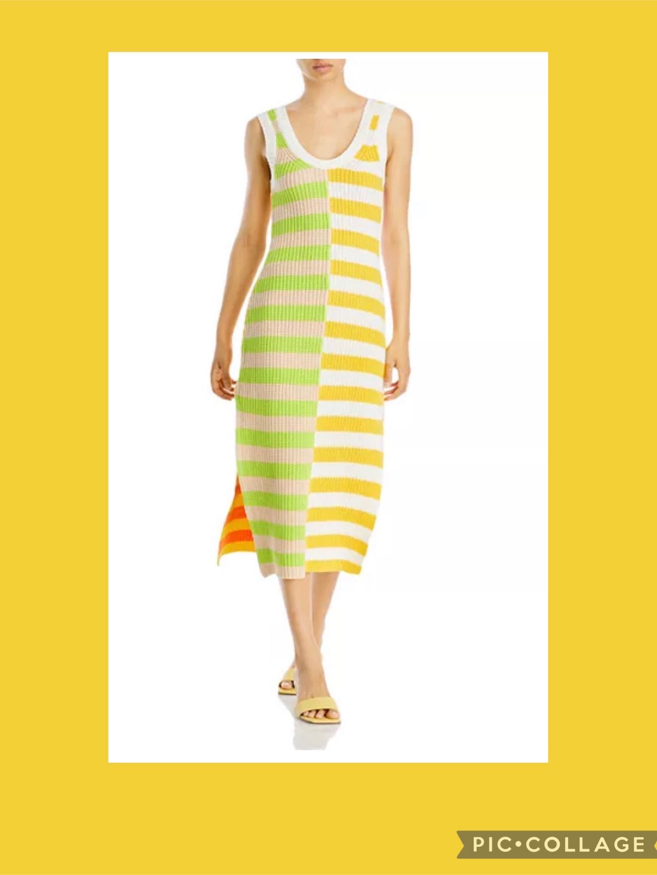 Staud striped sweater dress