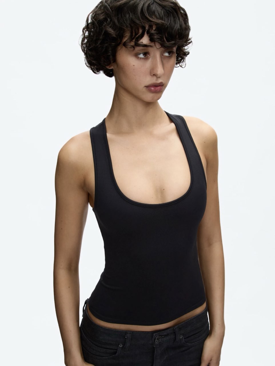 Black Racerback Tank Top