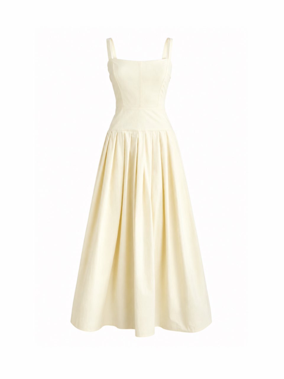 Pleated drop-waist dress