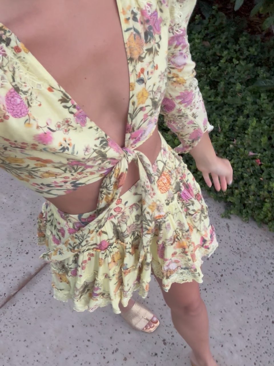 Yellow Floral Set