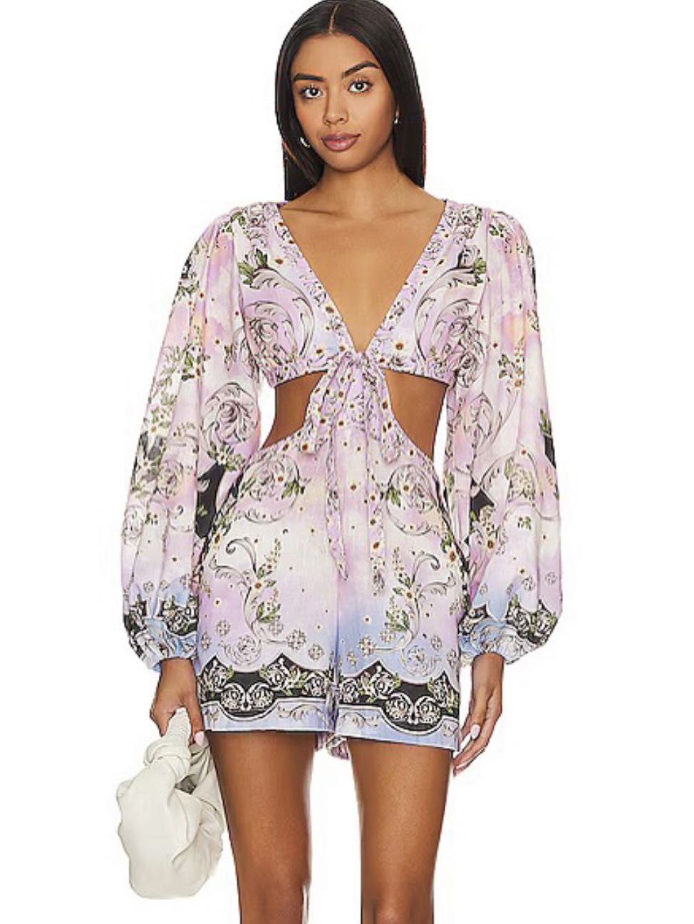 Floral Cutout Romper