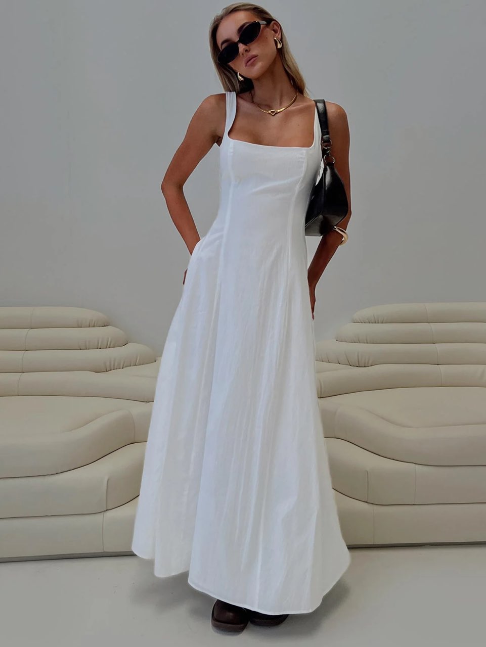You can maxi white dress