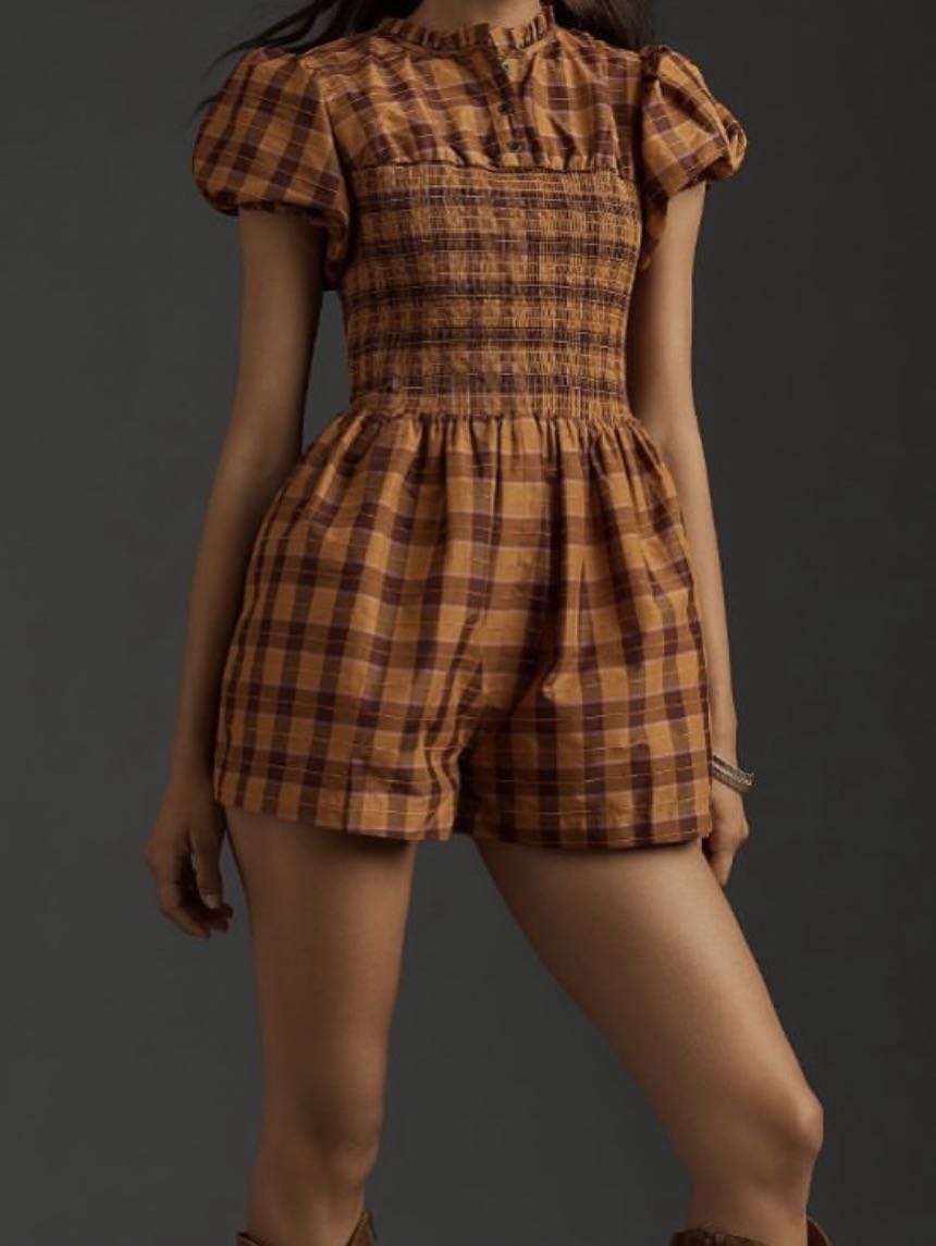 Plaid romper