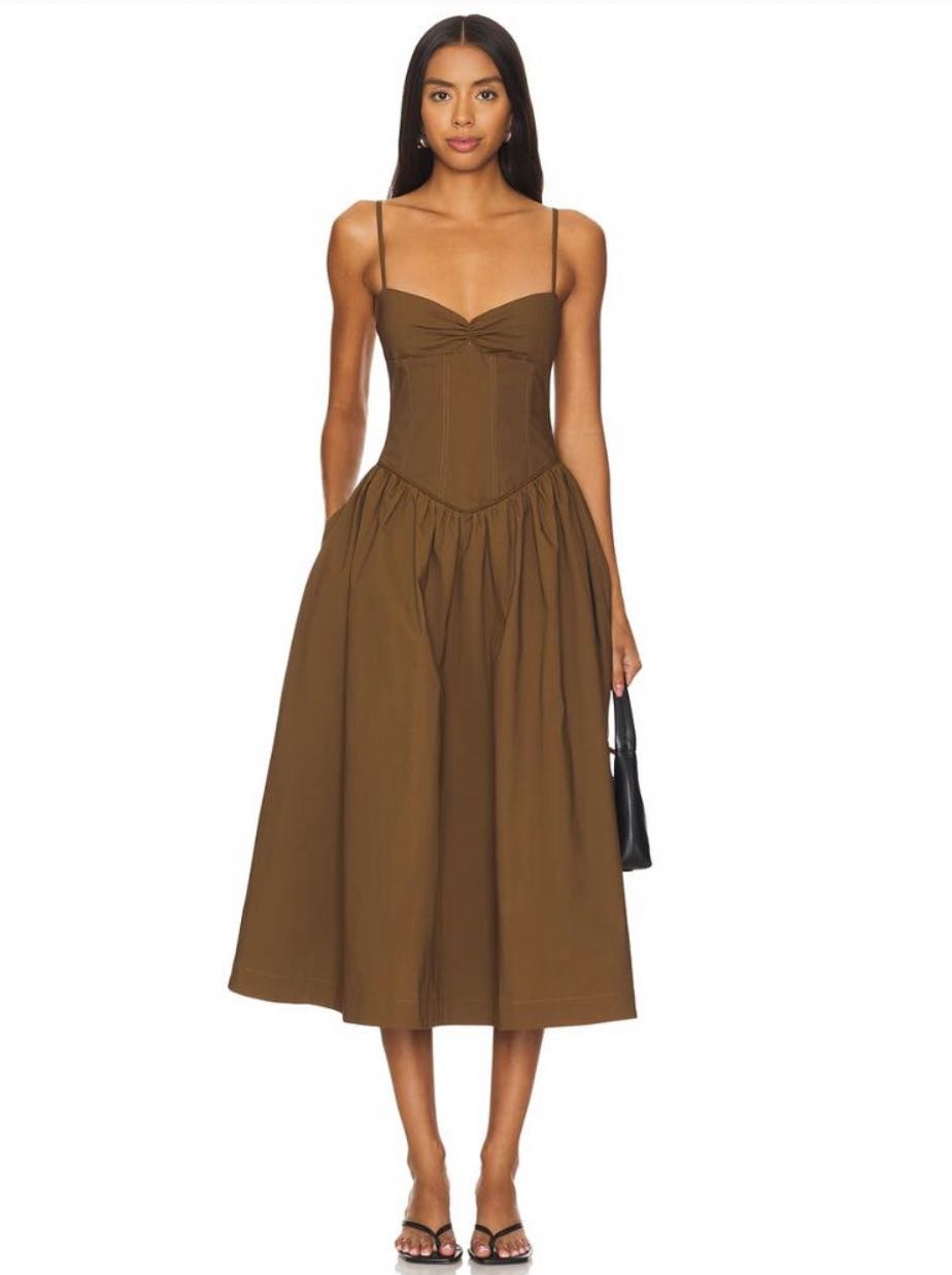Brown Midi Dress