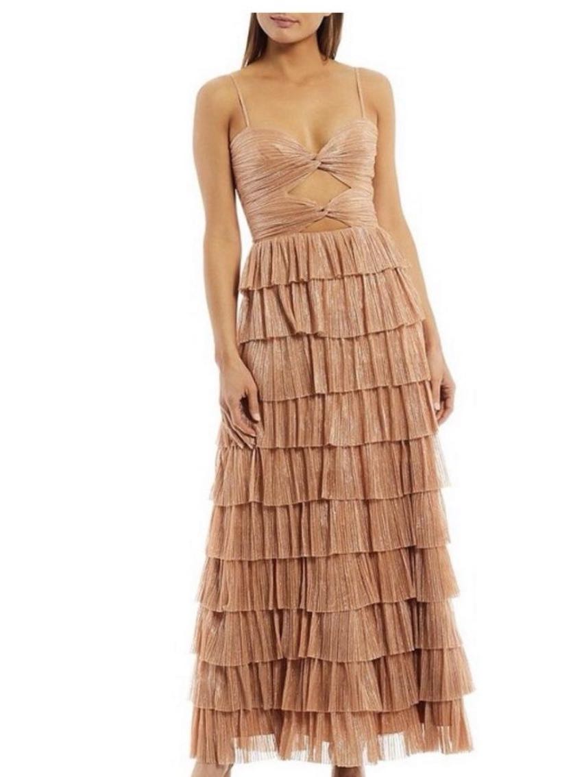 Gold formal dress