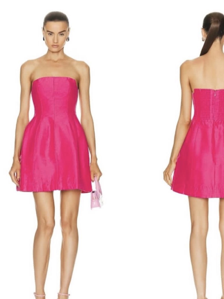Strapless Pink Mini Dress