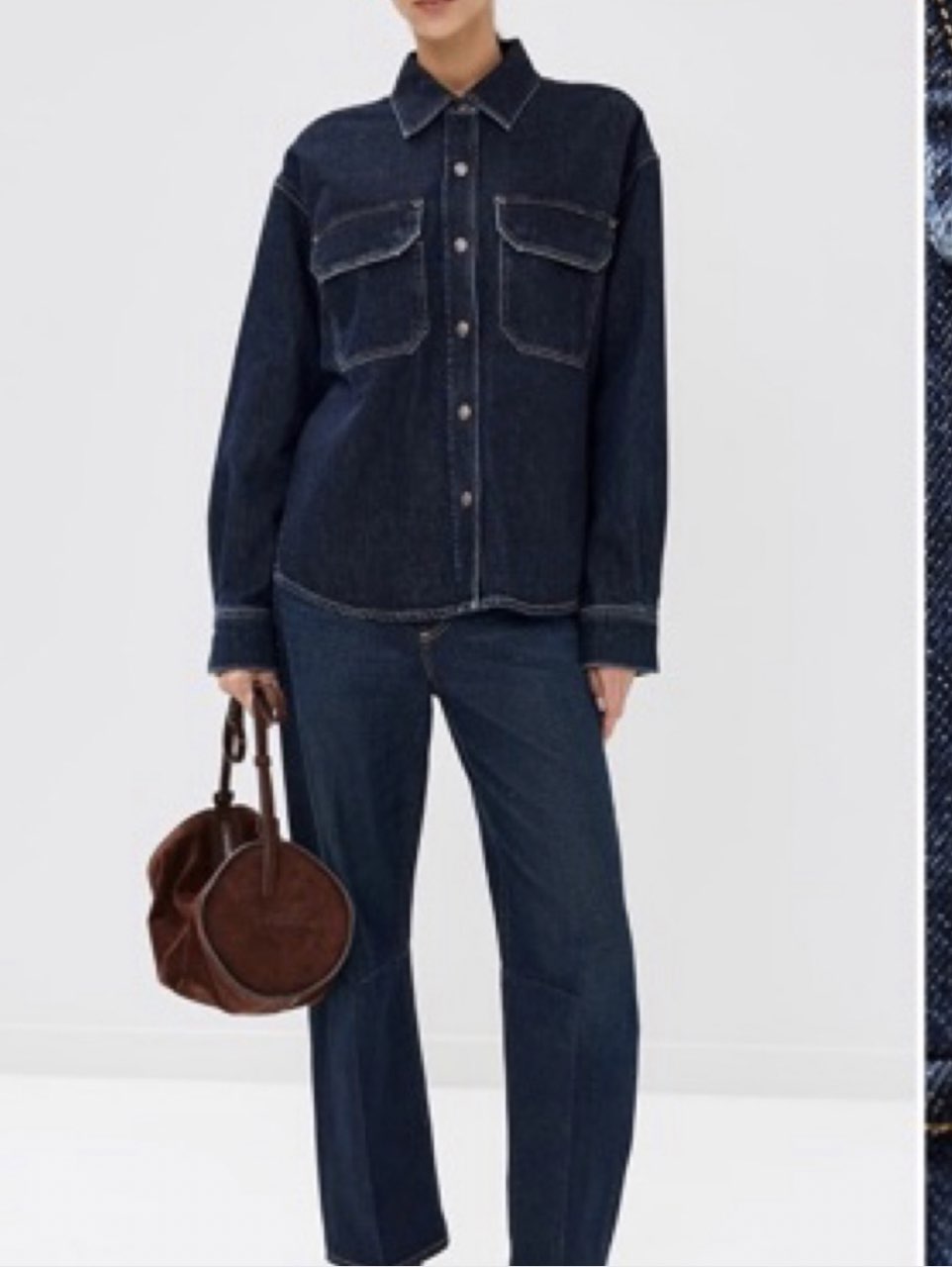 Dark Wash Denim Overshirt Jacket