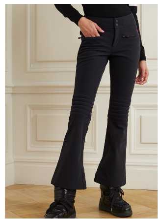 Black Flared Ski Pants
