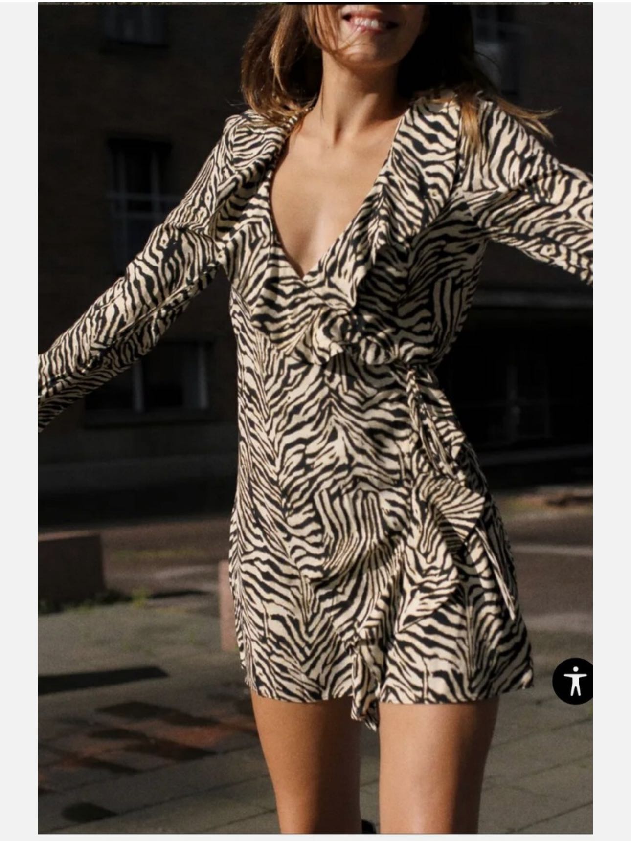 Zara mini long sleeve dress
