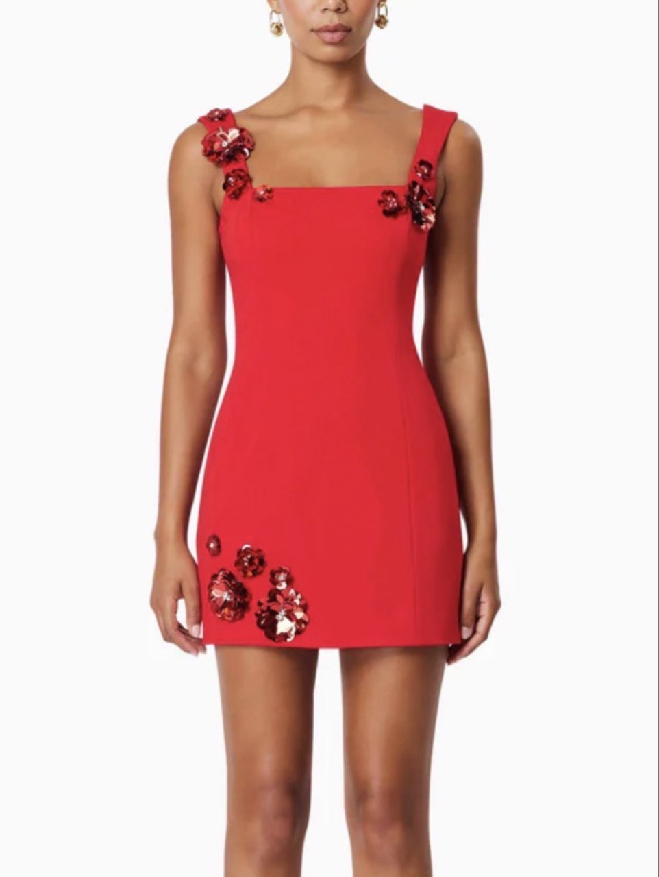 Emma Eventwear Mini Dress In Red
